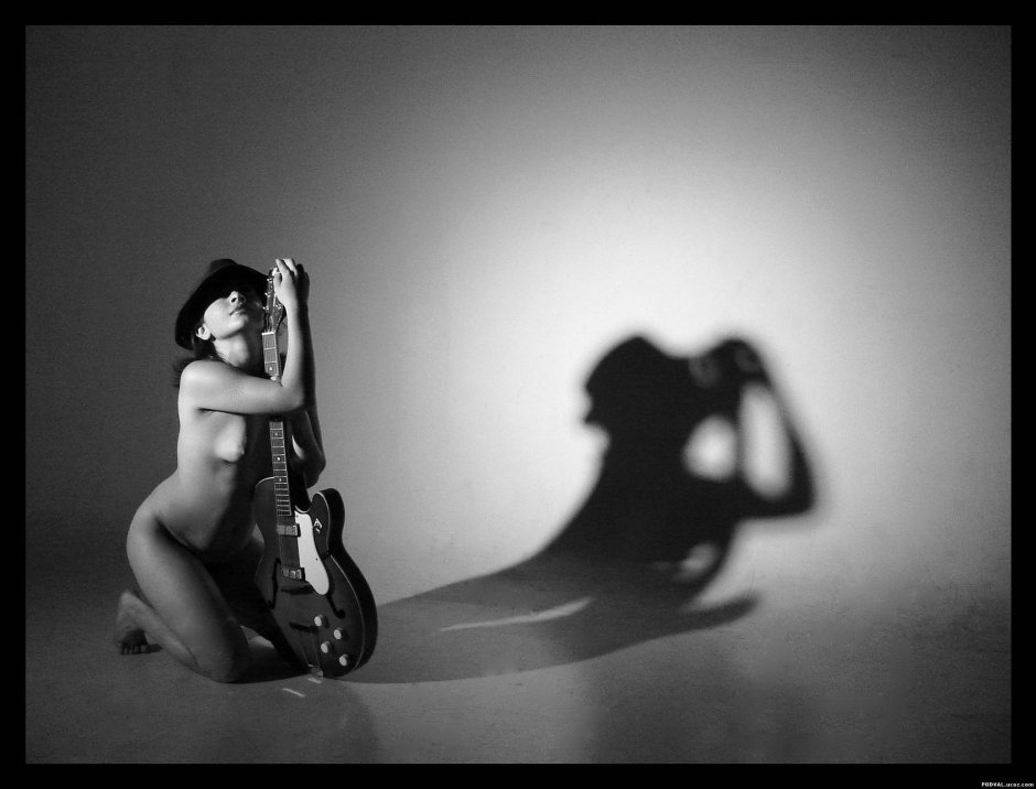 Фотосессия с гитарой девушка