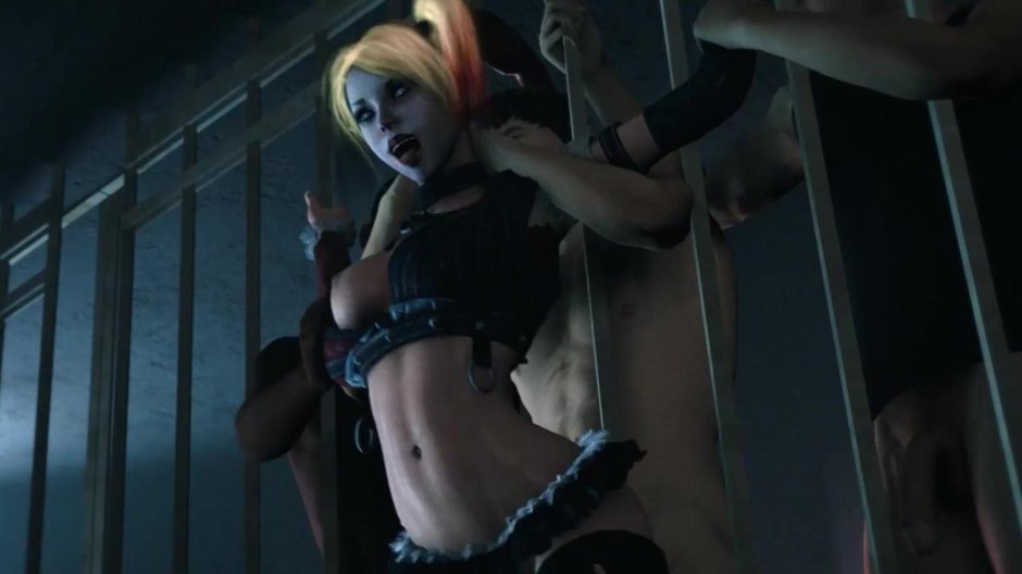 Плрно харли квин в тюрьме