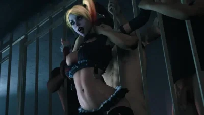 Плрно харли квин в тюрьме