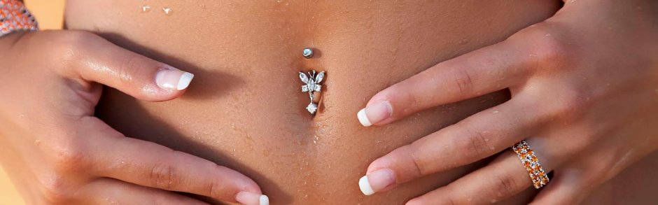 Пирсинг пупка украшения