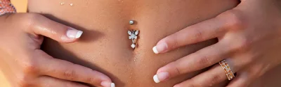 Пирсинг пупка украшения