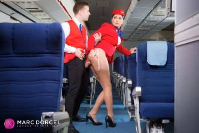 Dorcel airlines indecent flight attendants
