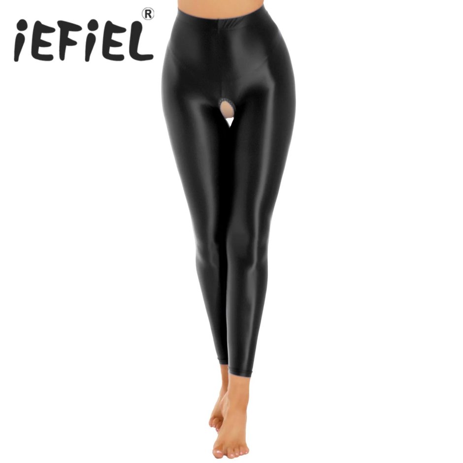 Леггинсы глянцевые с доступом