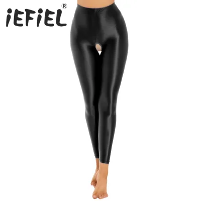 Леггинсы глянцевые с доступом