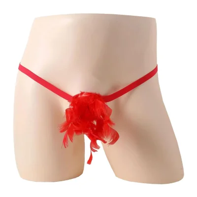 Стринги с перьями