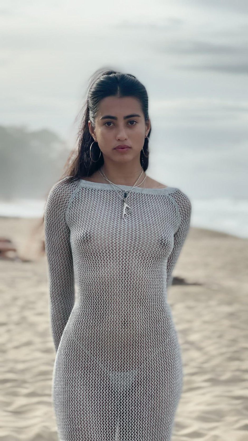 Платье в сеточку