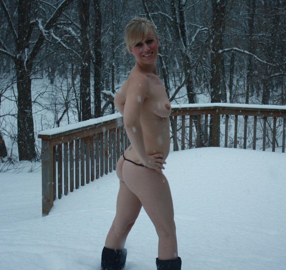 Порно на снегу