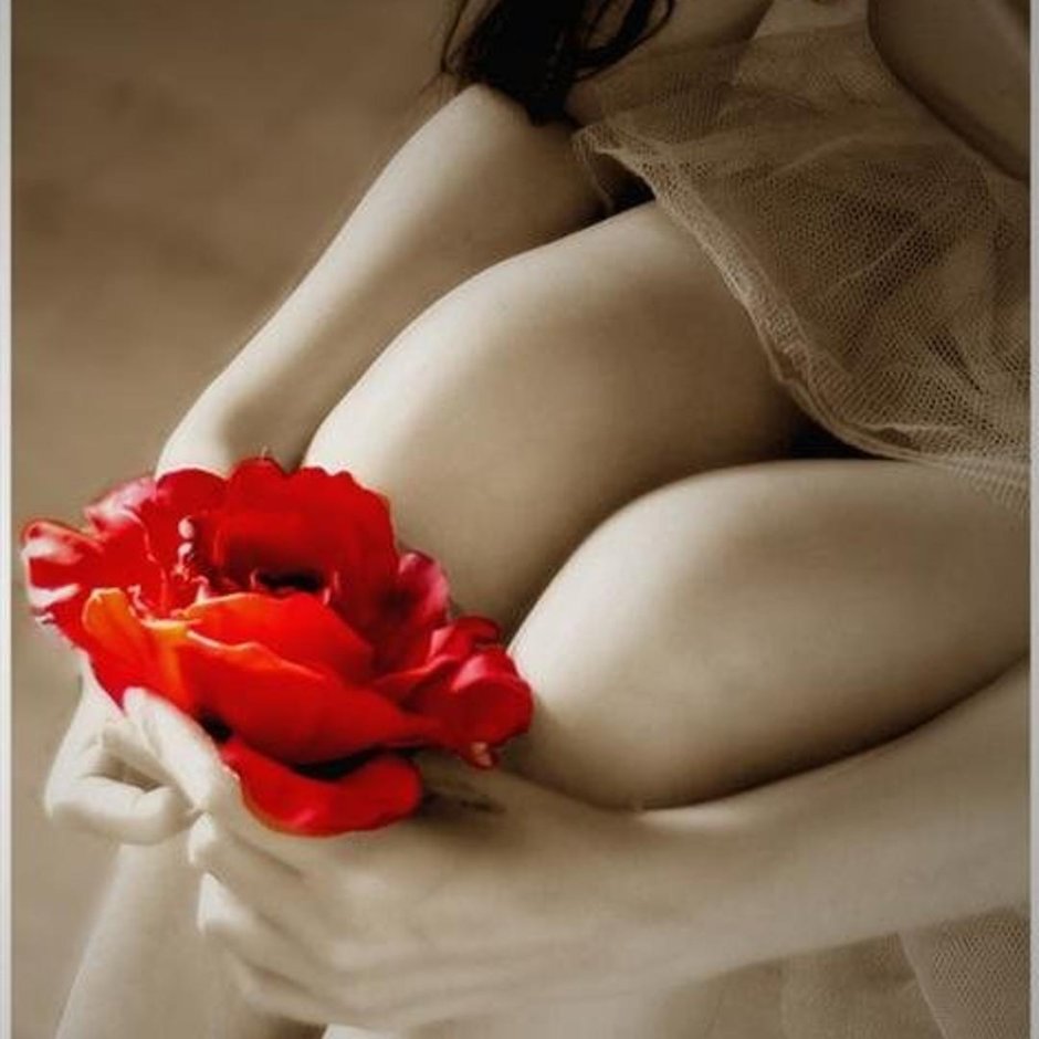 Девушка с розами