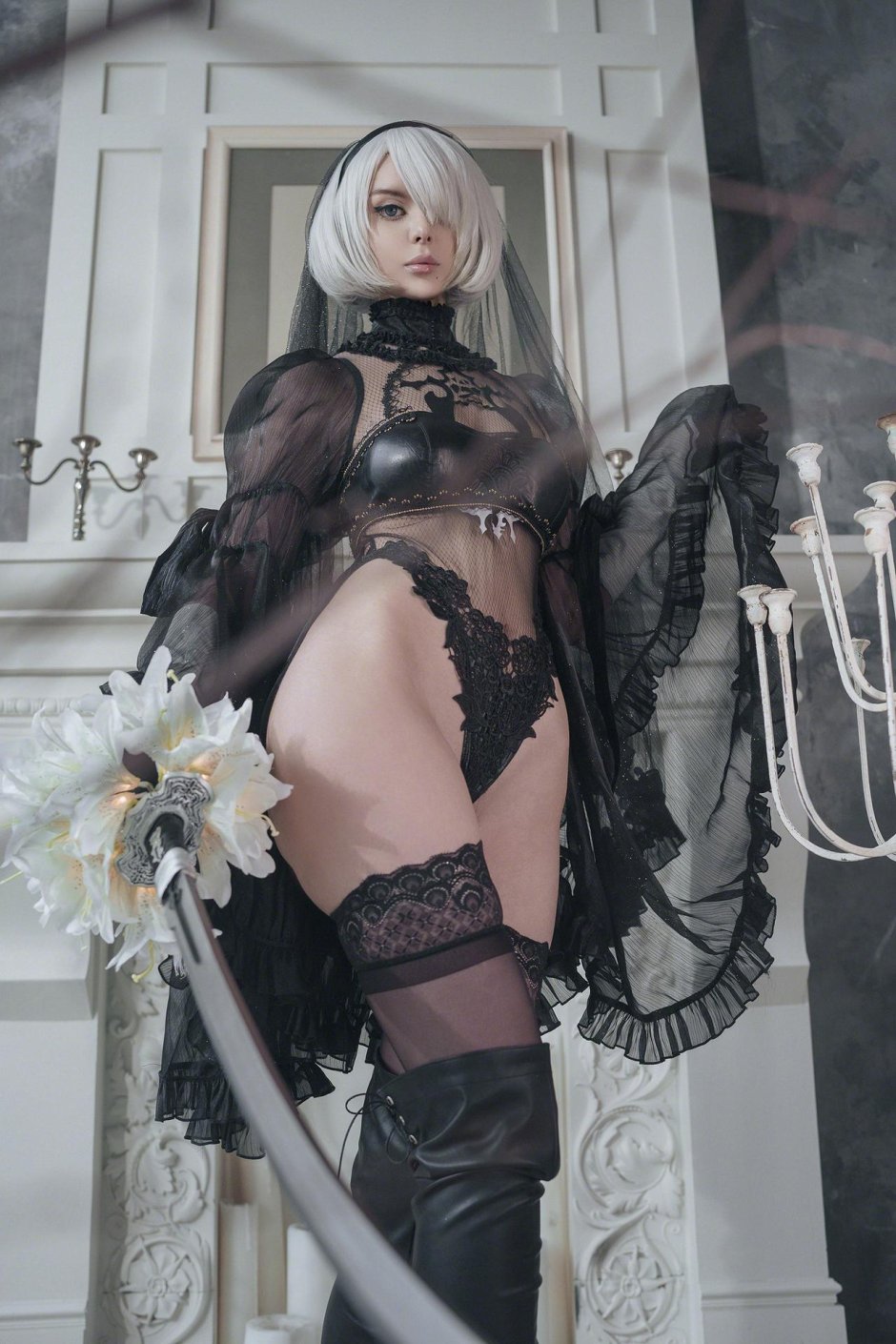 Косплей 2 b из nier automata