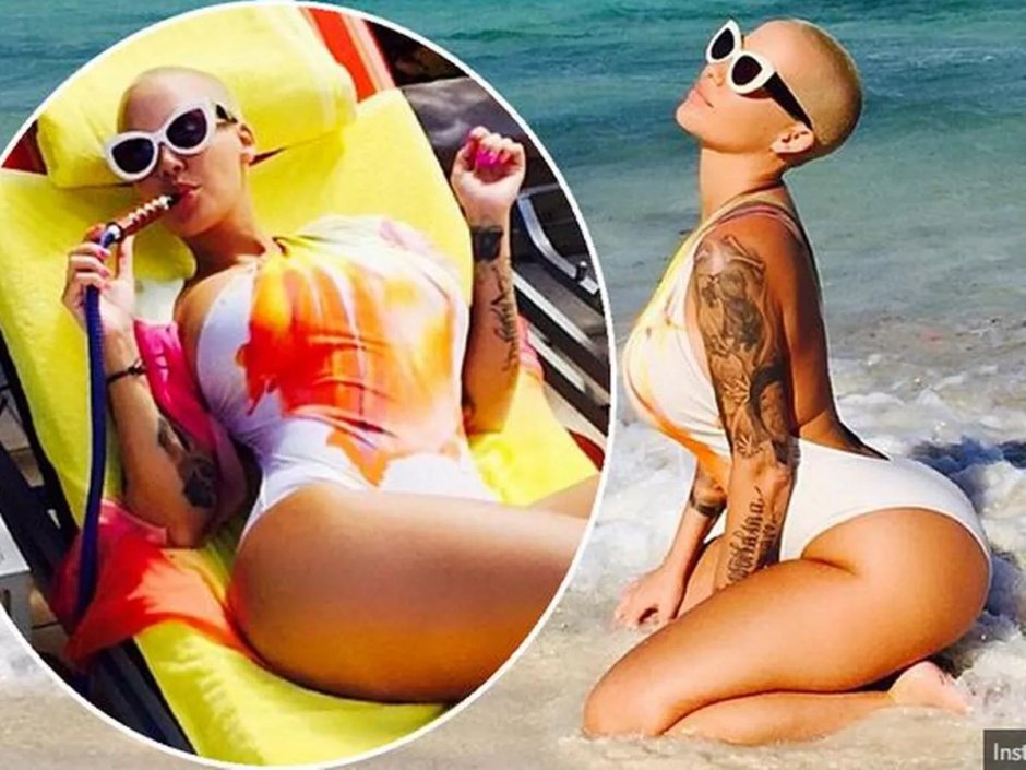 Лысая роуз эмбер роуз