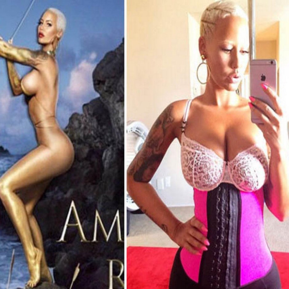 Эмбер роуз в корсете