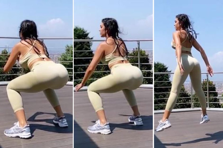 Джорджина родригес слив в лосинах