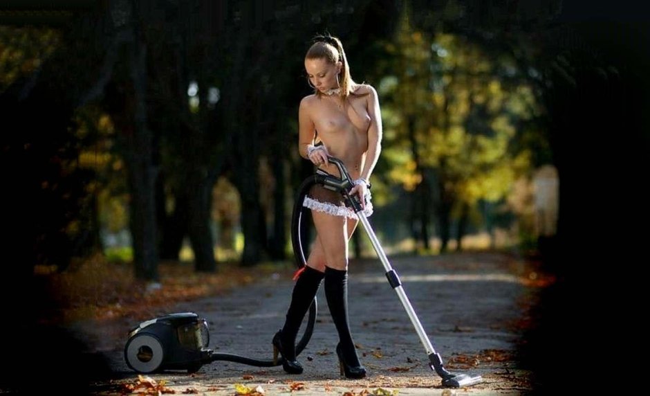 Уборщица эротика