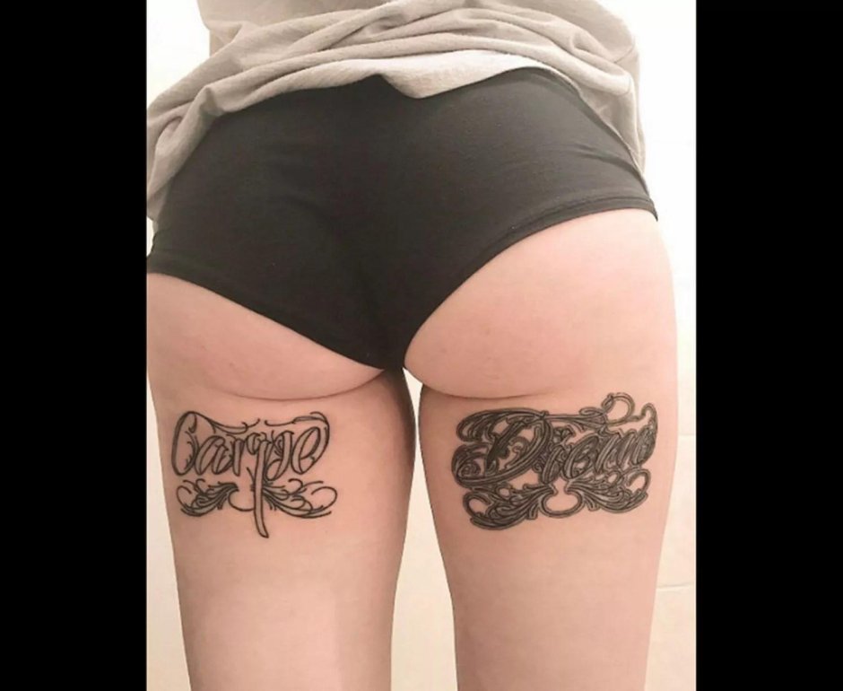 Тату под попой