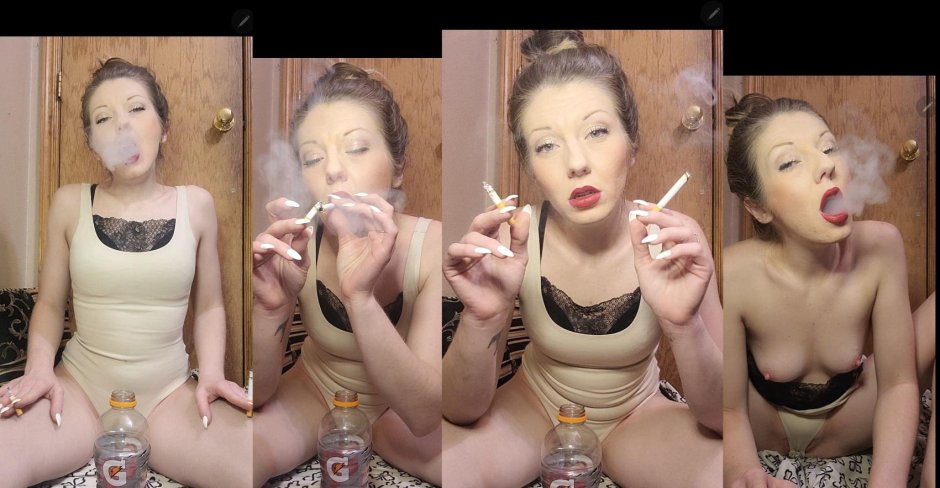 Курящая женщина