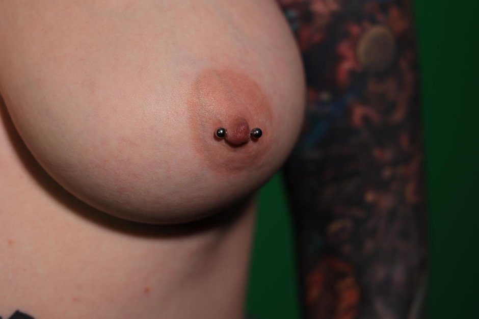 Nipple piercing