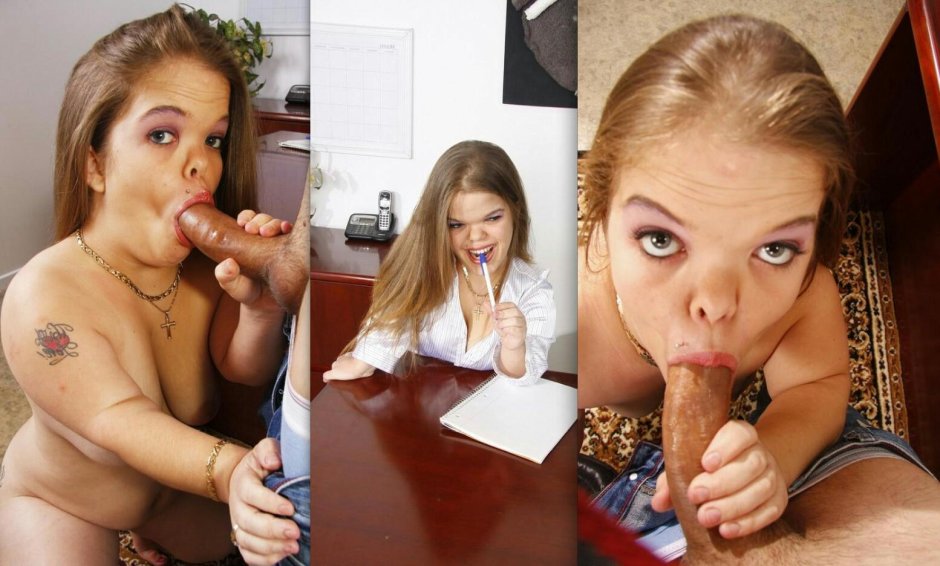 Лилипутки отсасывают член