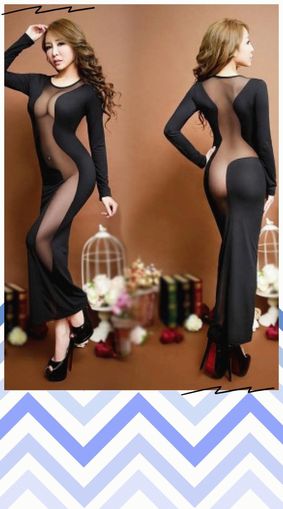 Платье эротическое длинное прозрачное