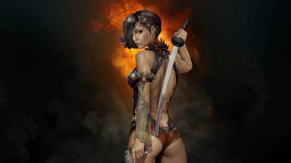 Девушки с мечами