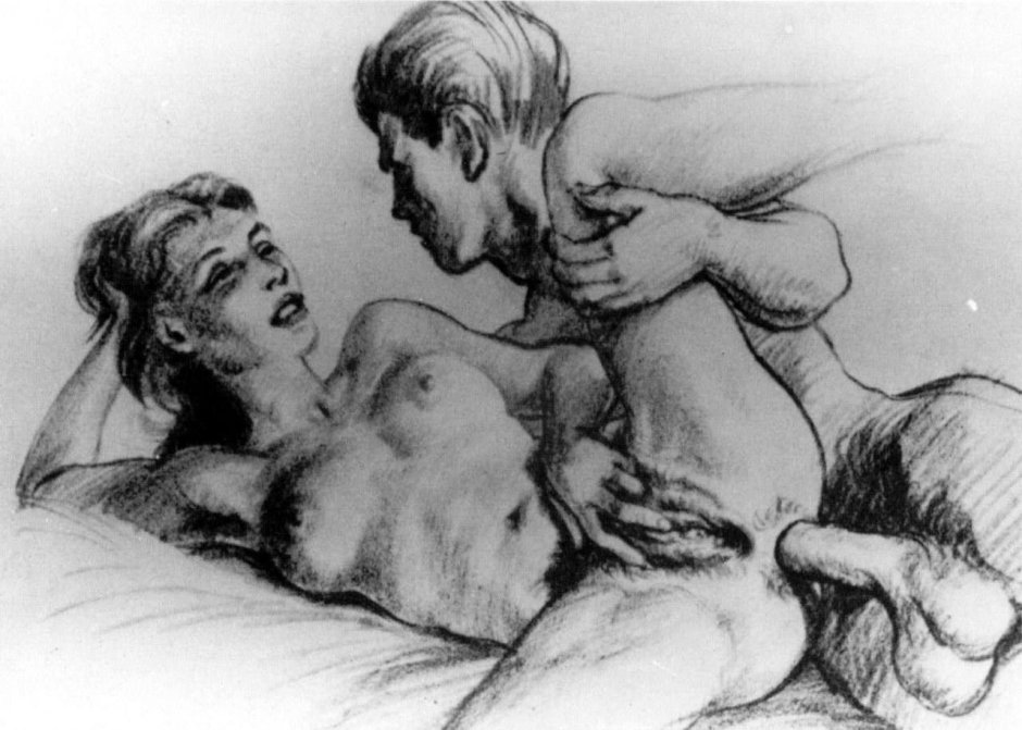 Рисованное ретро порно