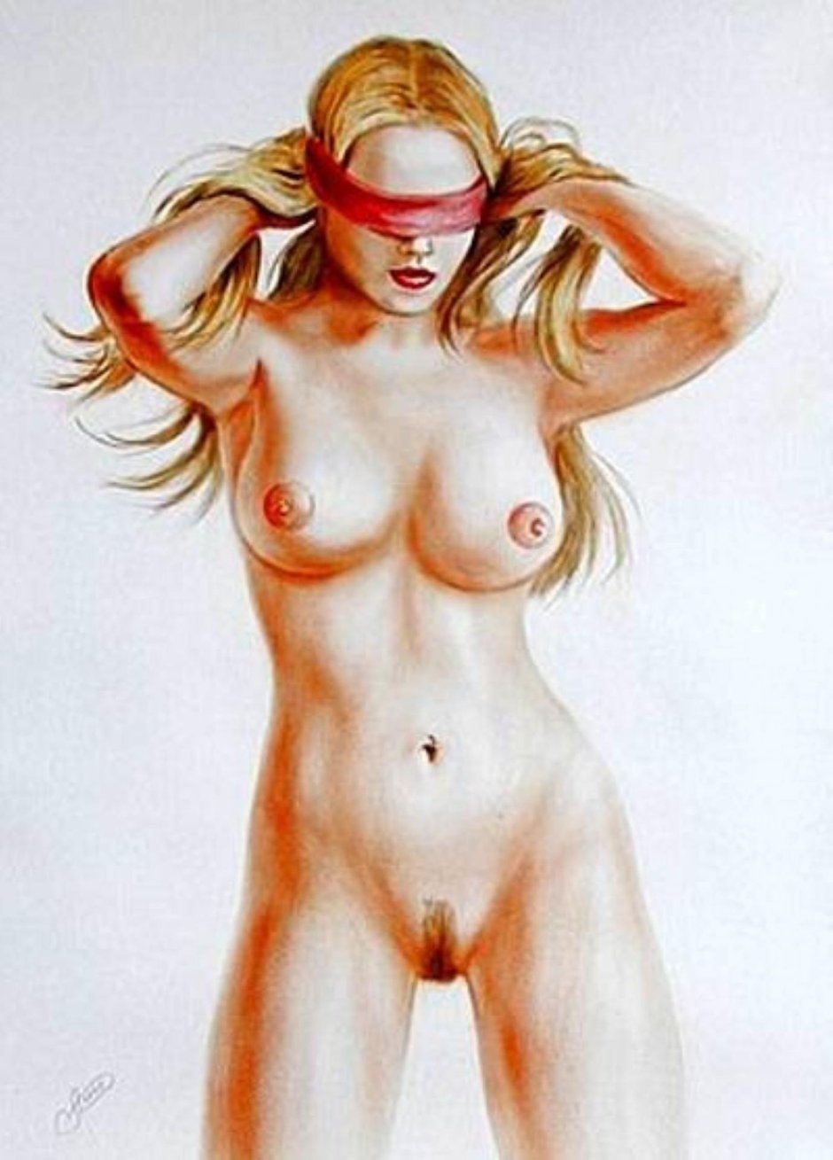 Девушка с завязанными глазами