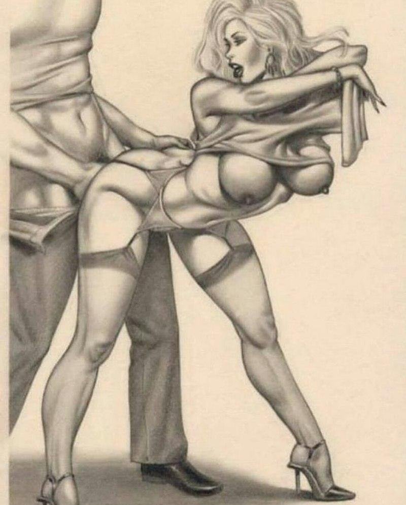 Голые рисунки девушек