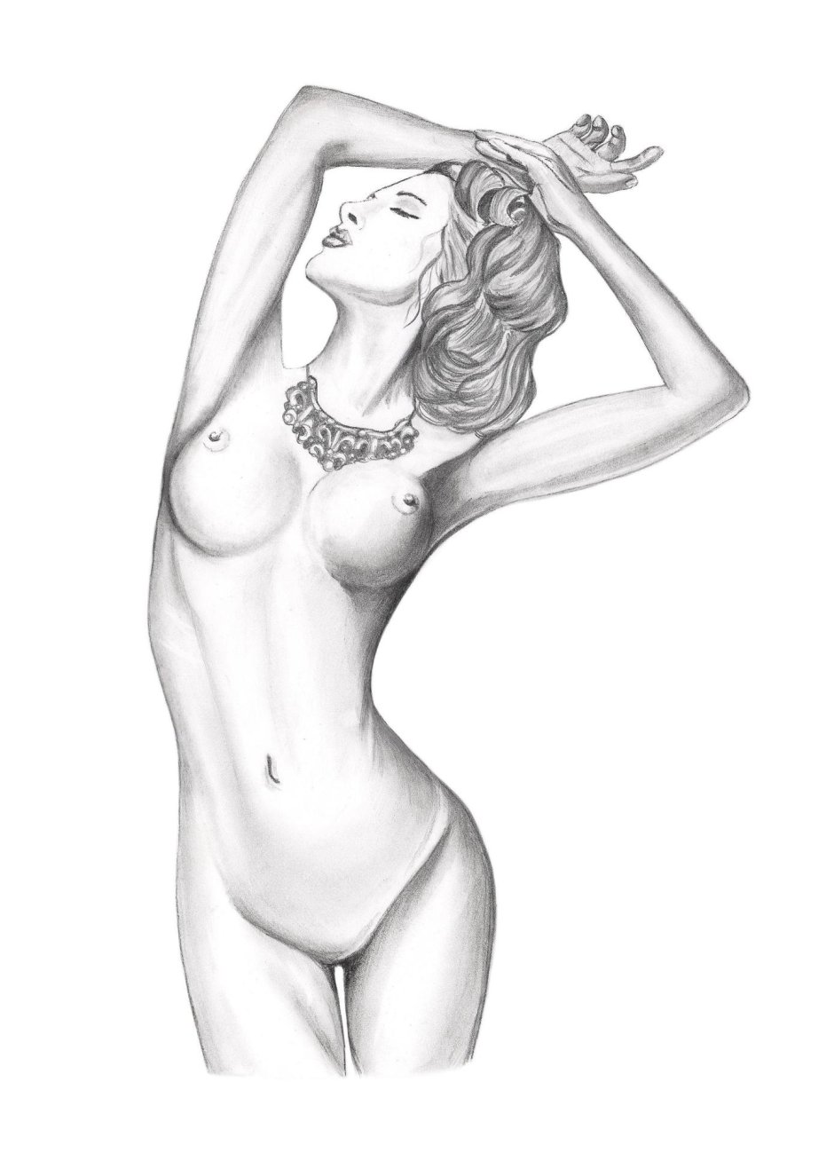 Рисунки карандашом голые