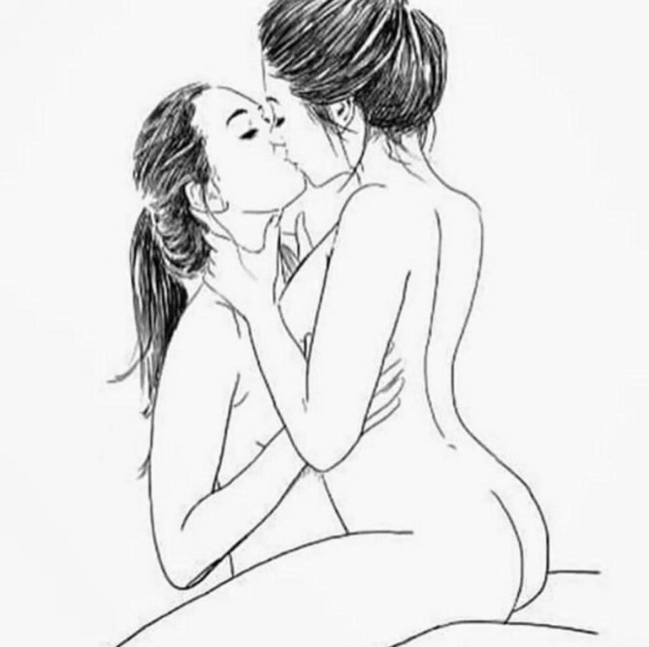 Рисунки для срисовки лесби