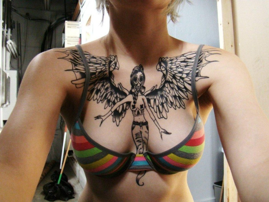 Тату эскизы на грудь женские