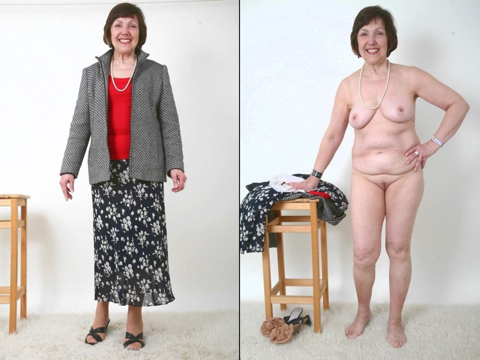 Одетые раздетые старые женщины