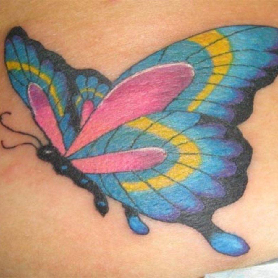 Традиционная тату бабочка