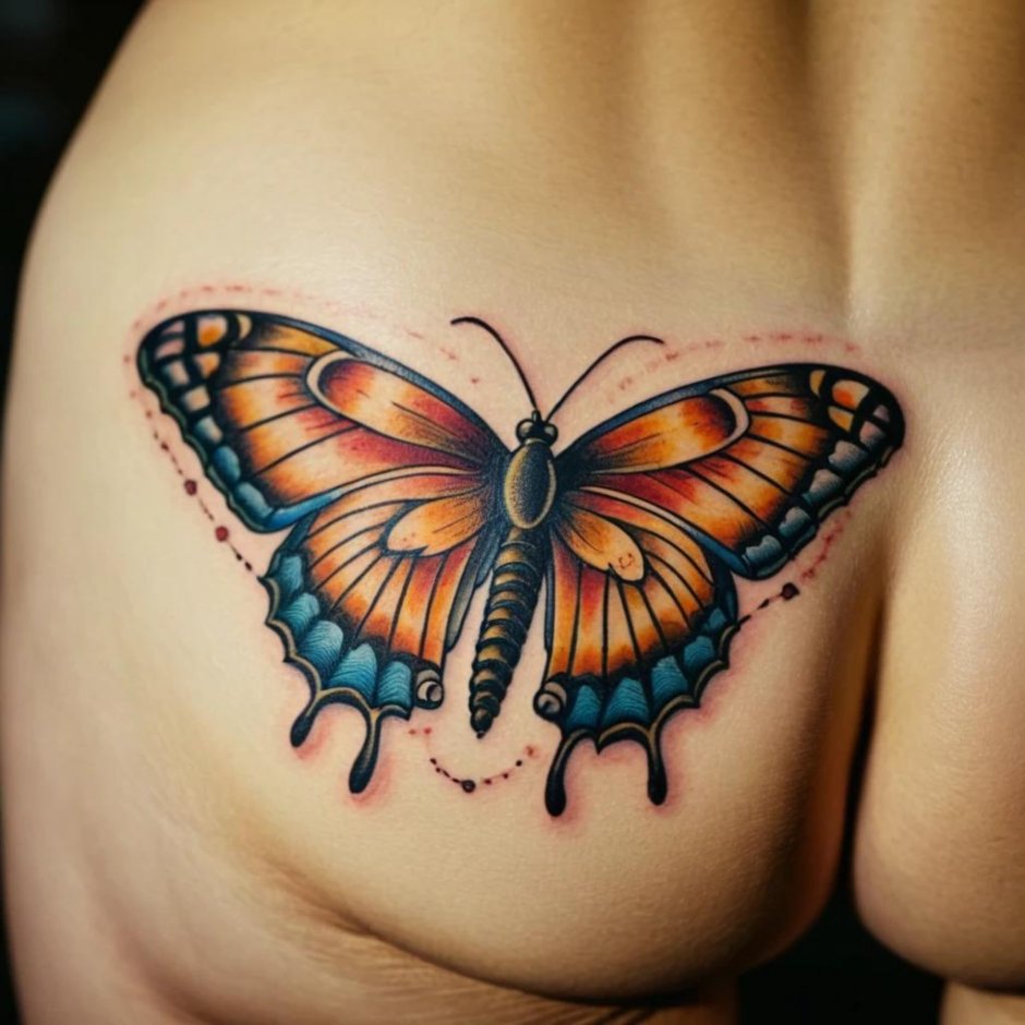 Тату бабочка