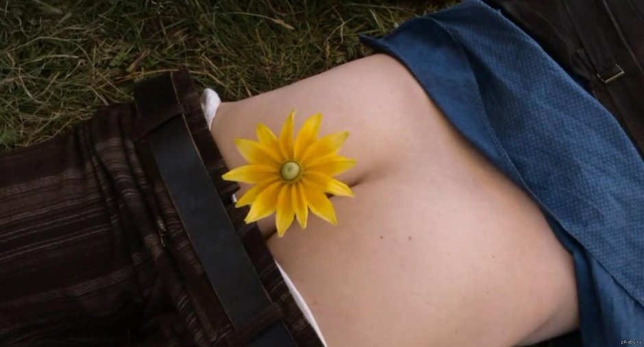 Цветок в попе