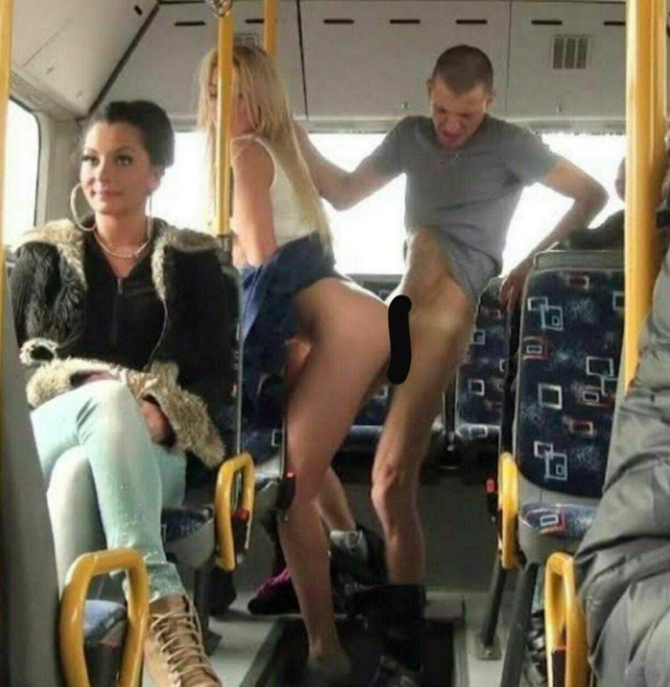 Порно пристают в автобусе