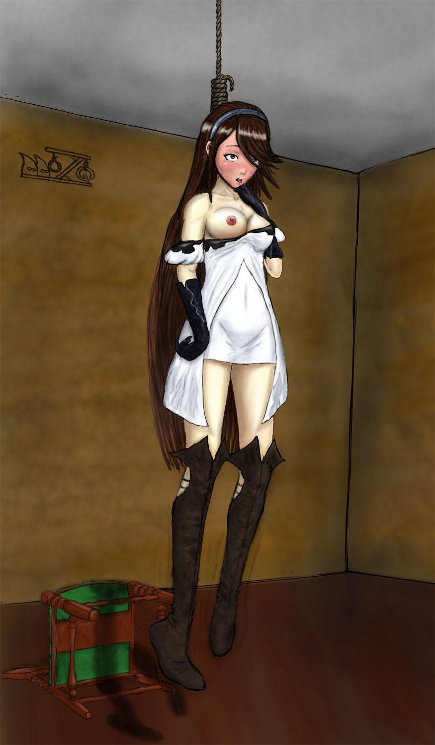 Аниме хентай с повешение