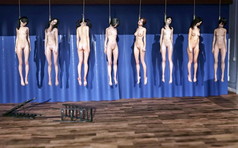 Повешенные девушки без одежды