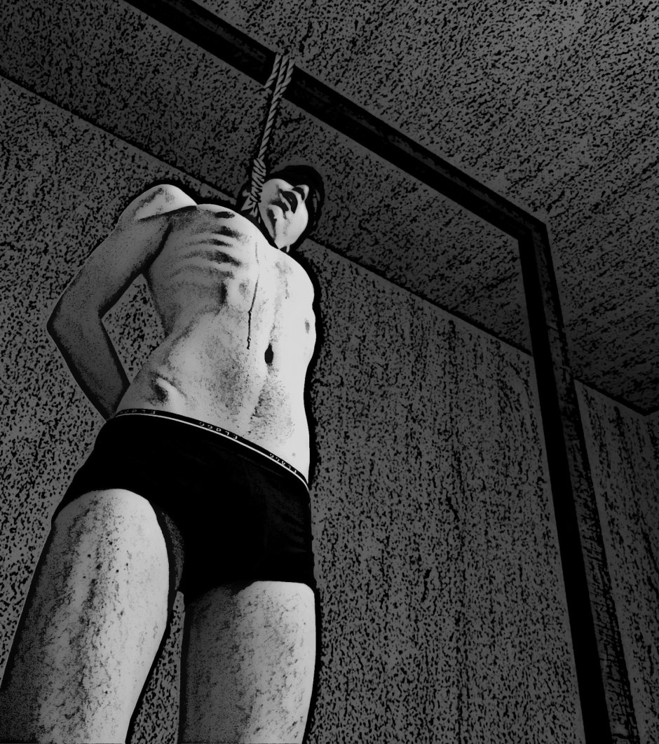 Голые повешенные мужчины