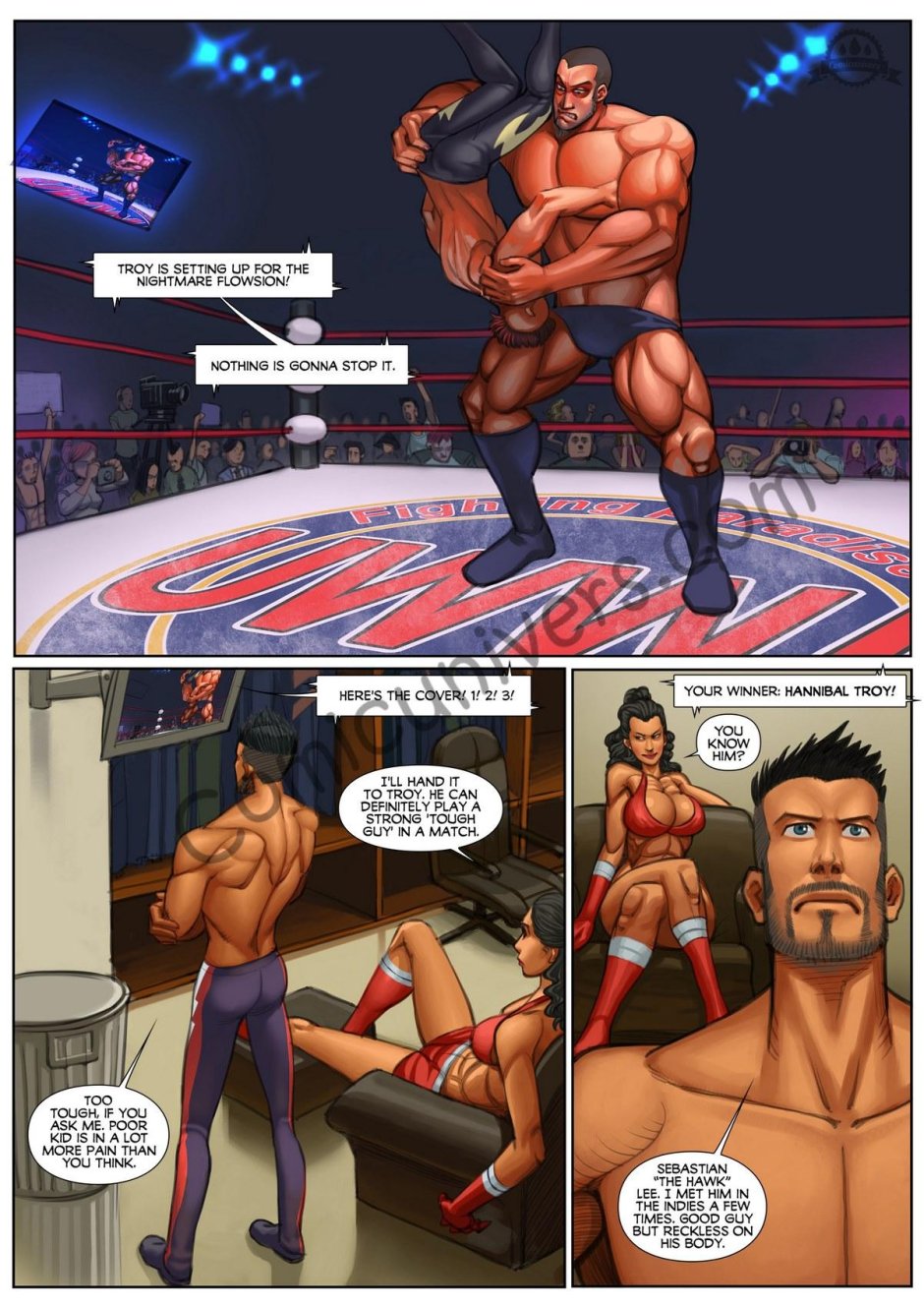 Реслинг порно