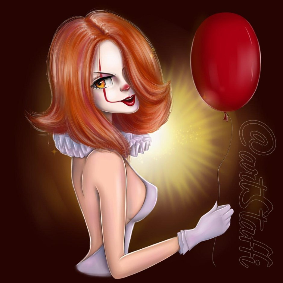 Клоун пеннивайз девушка эро