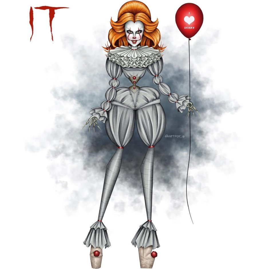 Клоун пеннивайз 2017 арт милый