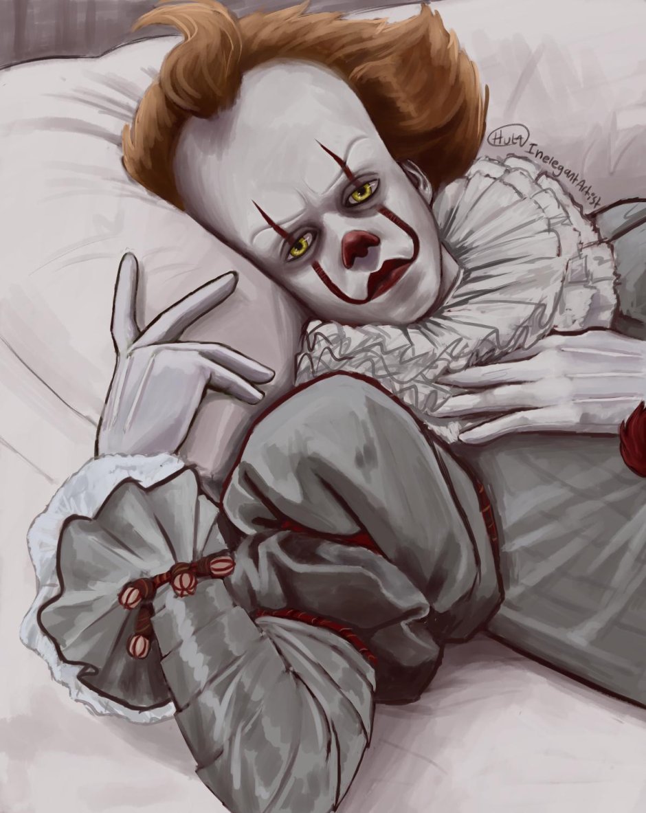 Стивен кинг оно клоун пеннивайз арт