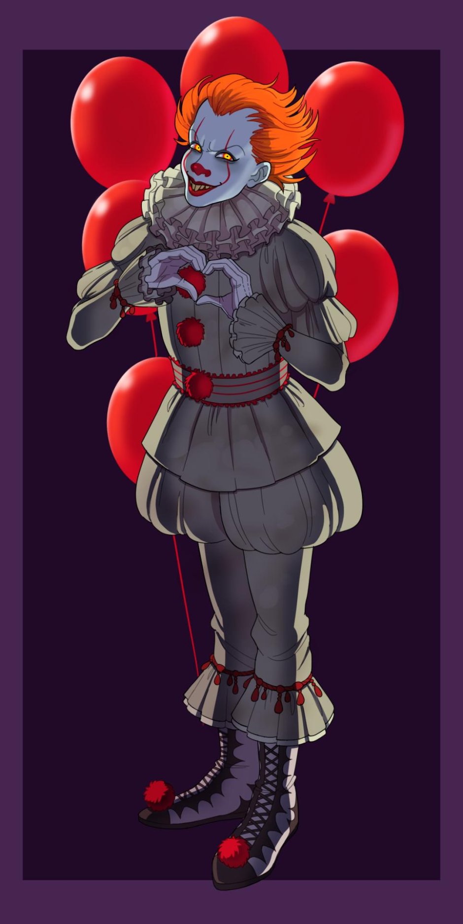 Клоун пеннивайз 2017 арт милый