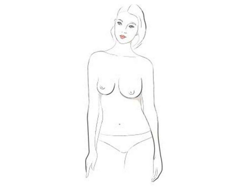 Тело для срисовки женское