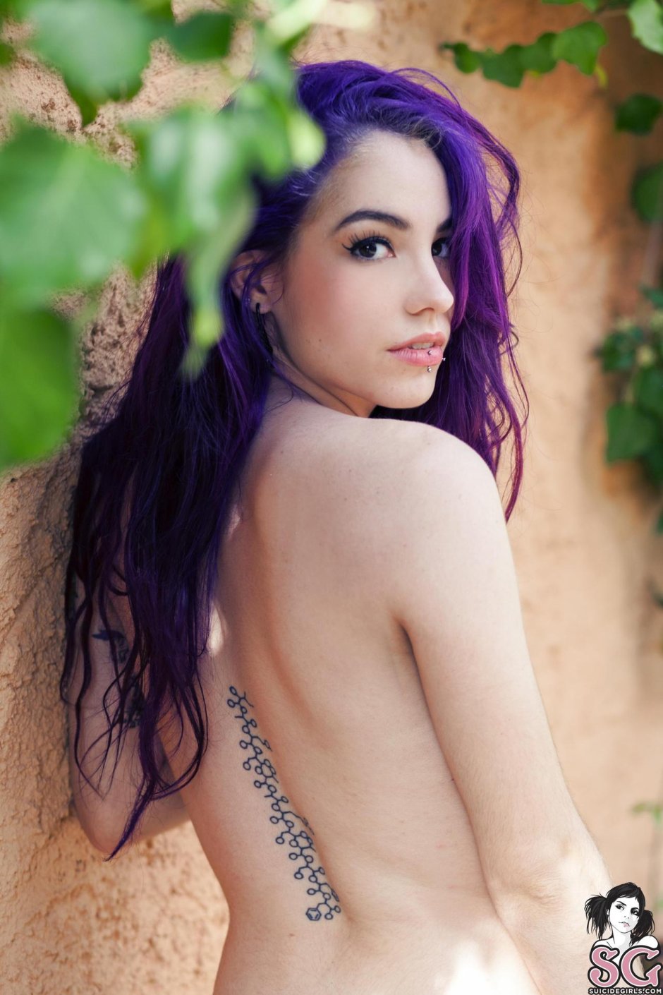 Фиолетовые волосы