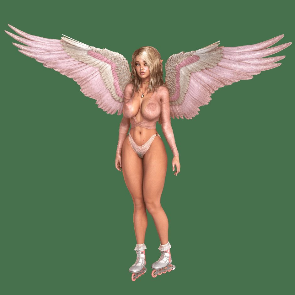 3д ангел с большими сиськами