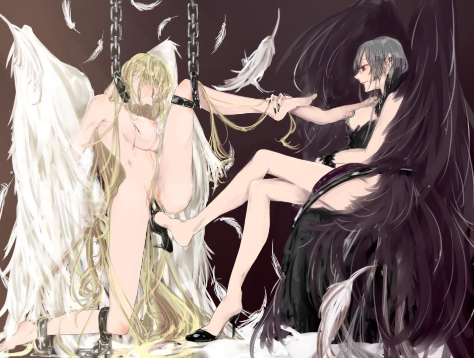 Аниме девушка ангел