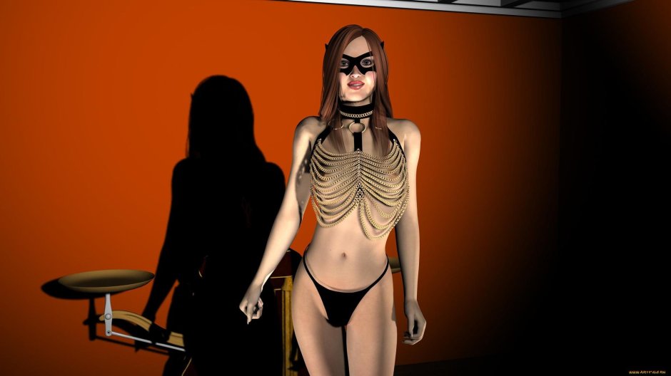 3 д графика девушки