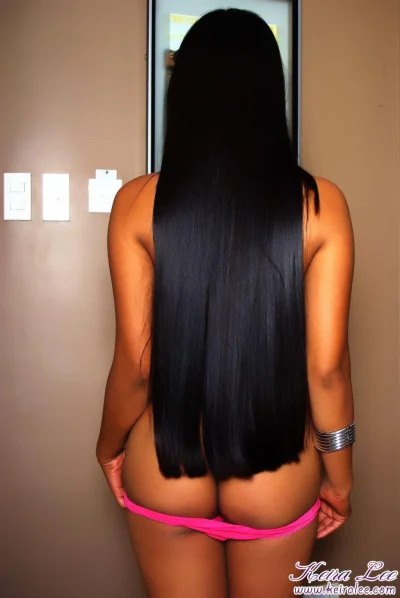 Черные волосы длинные