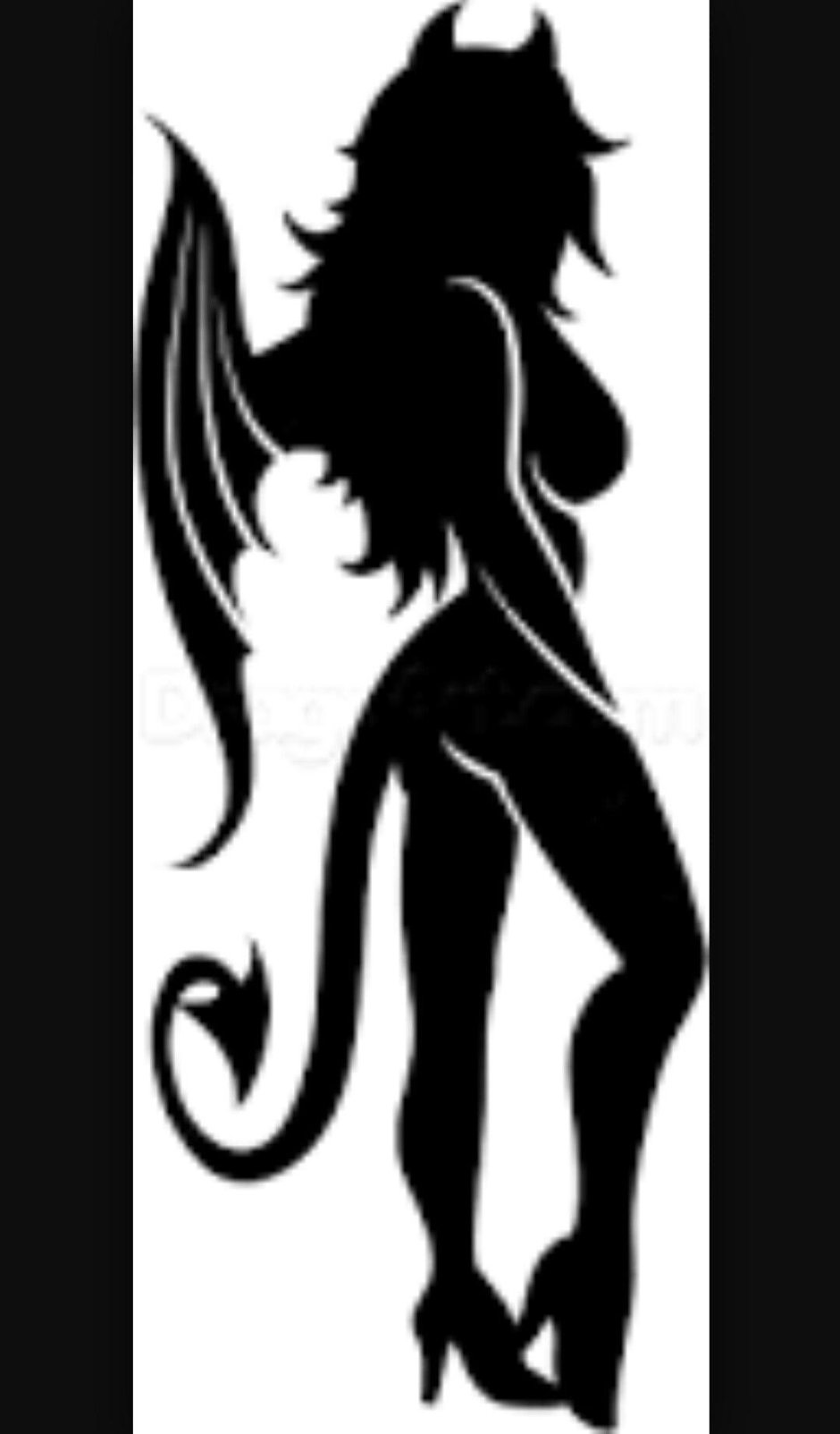 Силуэт демона