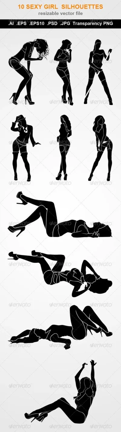 Силуэт лежащей девушки